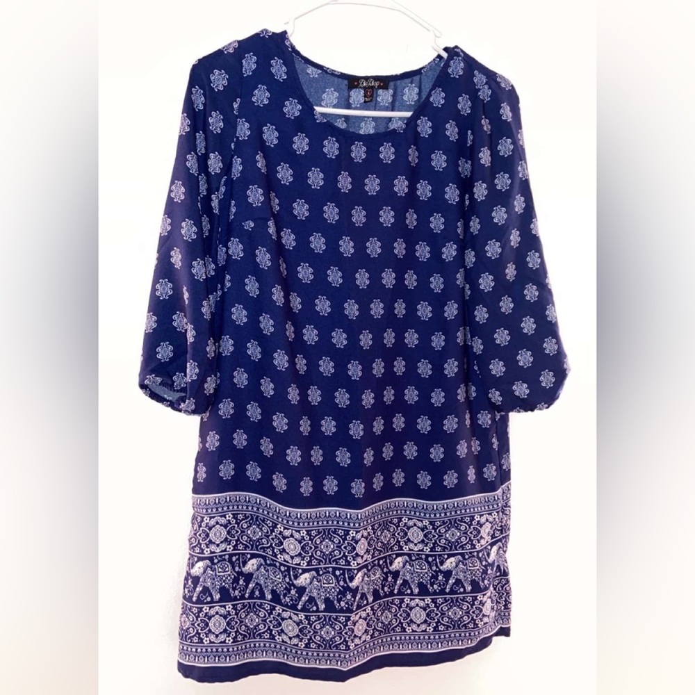 Blue and white BeBop dress size small
